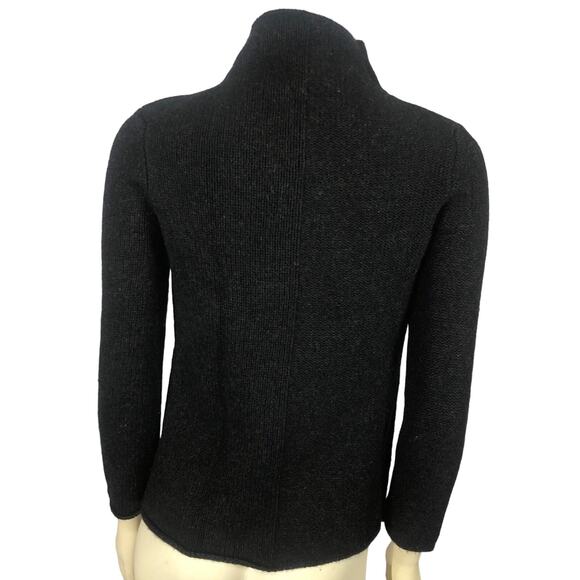 James Perse Los Angeles Cashmere/wool mix black turtleneck sweater size 8 - Picture 8 of 13